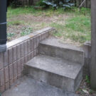 before：庭へ続く階段